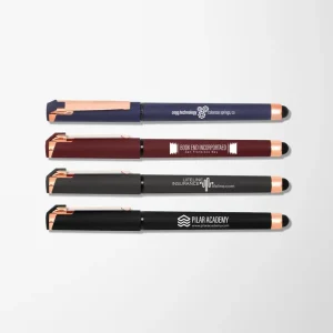 Hughes Gel Pen with Rose Gold Trim